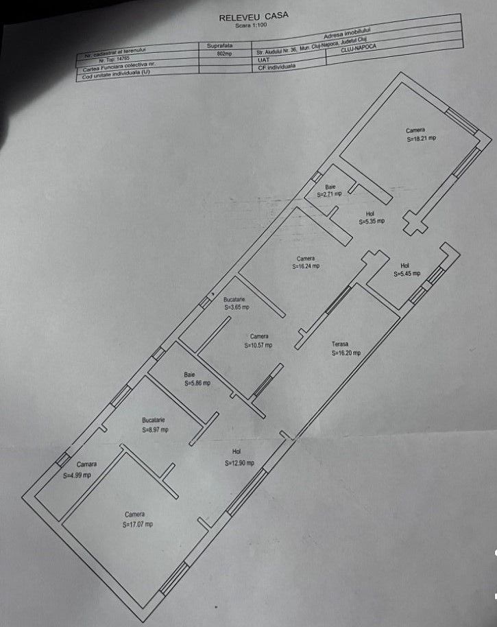 Casă / Vilă cu 5 camere de vânzare în zona Someseni - Schiță 2
