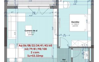 Apartament 2 camere in The Nest. View spectaculos! - Schiță 12