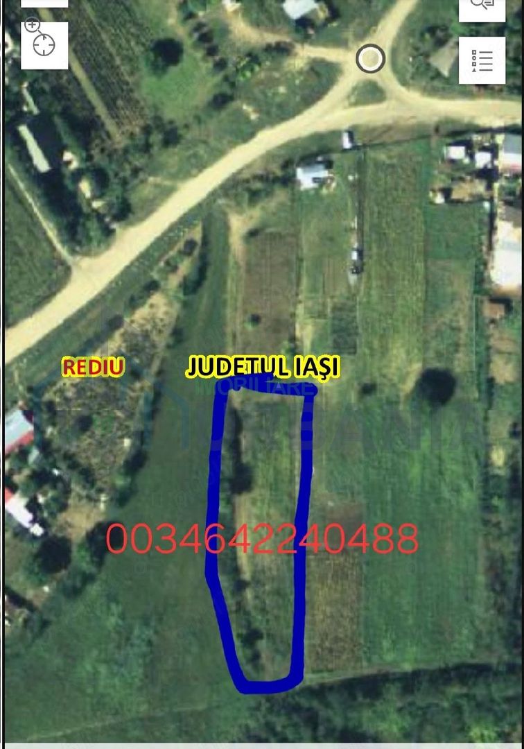 Teren de vânzare în Rediu, Iași | 1856 mp | Utilități la teren - Poză 3