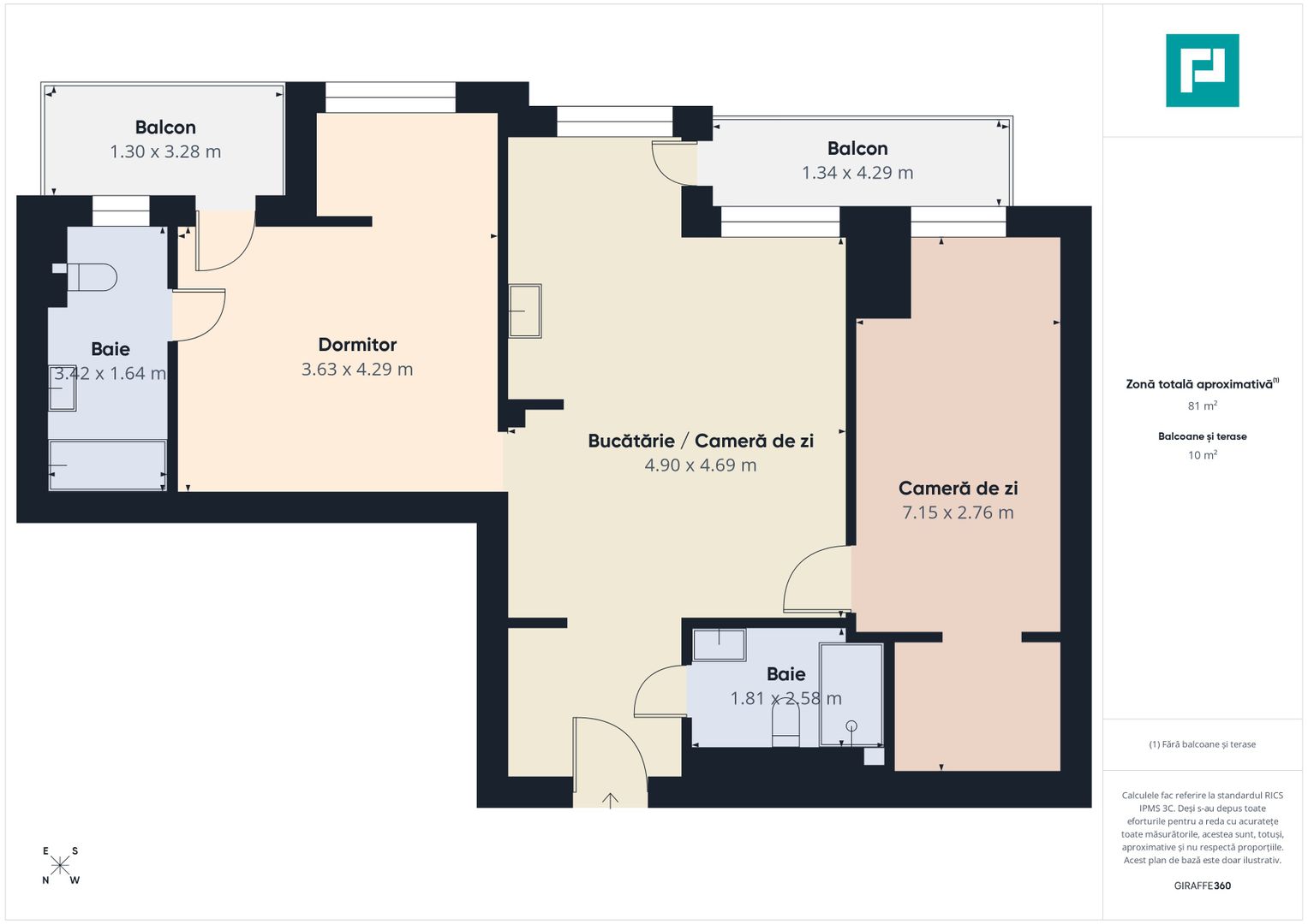 Apartament 3 cam.– Pipera | Rond OMW MTM RESIDENCE - Poză 7