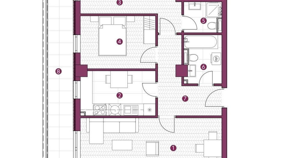 Ap. 3 camere, DEC., 84mp, 146.344euro cu TVA-Kaufland-Galata - Poză 5