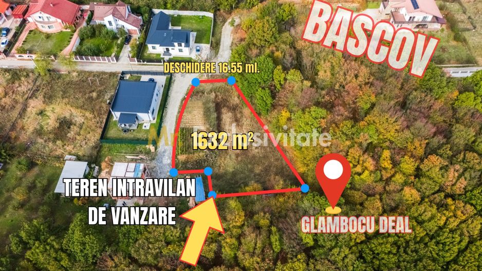 Teren Bascov-Glamboc 400 mp, langa padure,toate utilitatile - Poză 4