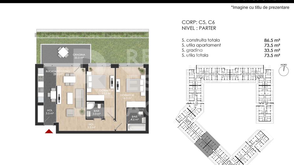 Vânzare, apartament cu 3 camere în zona Bucureștii Noi - Poză 3