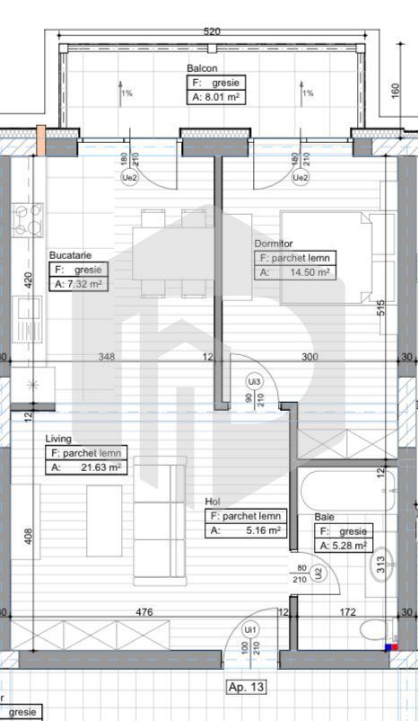 Selimbar  | Apartament 2 Camere | Etaj 2 | 0% Comision - Poză 7