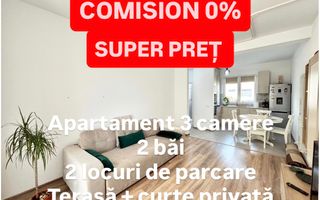 Apartament 3 camere - Dumbravita | Parter cu terasă&curte plus 2 locuri parcare - Poză 1