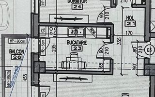 Apartament 2 camere, bloc nou, P+3, Ap.03, Parter, Bl.7 - CP2462293 - Poză 6