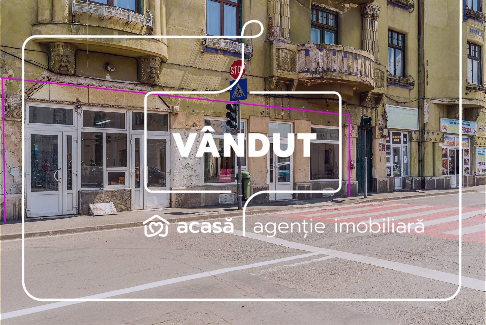 VANDUT! Spatiu comercial ,cu vitrina de  in zona Boul Rosu. - Poză 1