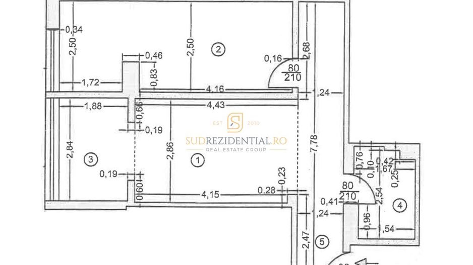 Apartament cu 2 camere, 2 locuri de parcare subterane, Metalurgiei - Schiță 9