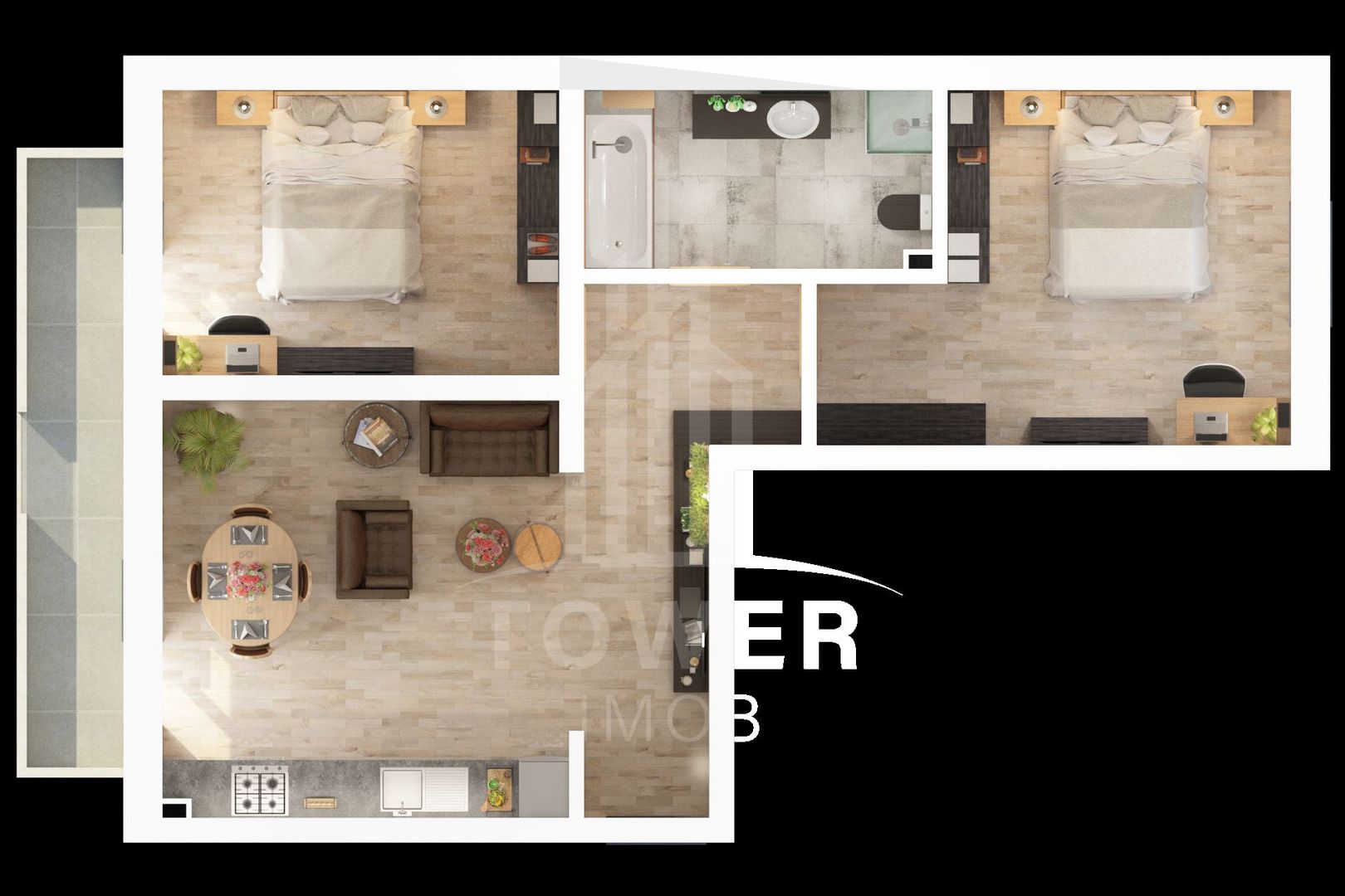 COMISION 0%-  Apartamente 3 camere  Rezidențial NOU | Doamna Stanca - Poză 11