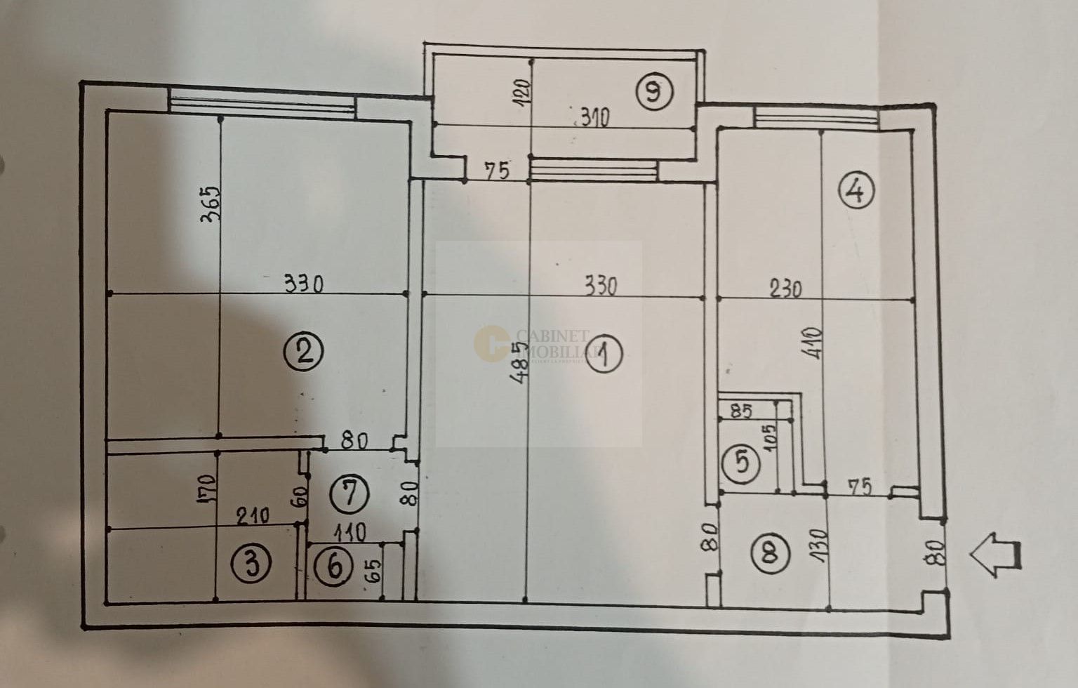 2 Camere - 50MP | Bloc Reabilitat - Clasa A | Metrou Lujerului - 5min - Schiță 19