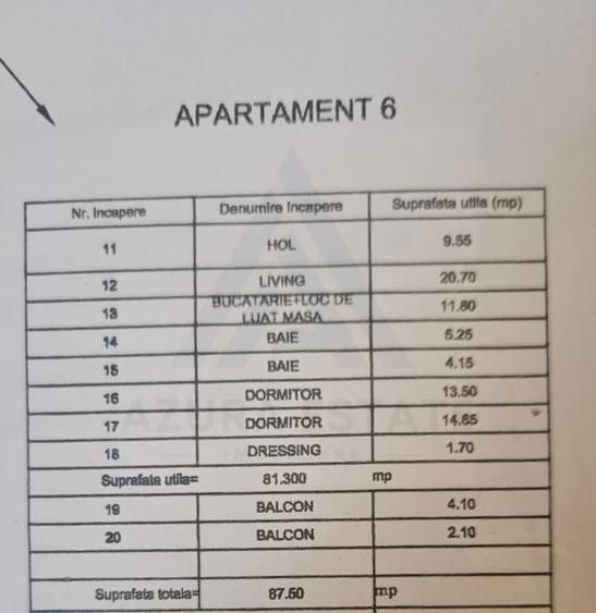 Apartament 3 camere 82 mp 2 băi 2 balcoane etaj 2 in Selimbar - Poză 15