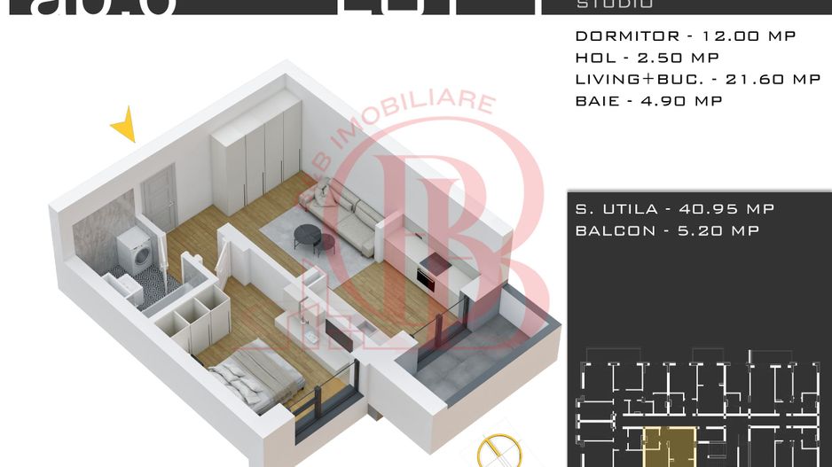 Apartament 2 camere -Theodor Pallady-Sector 3 - Schiță 6