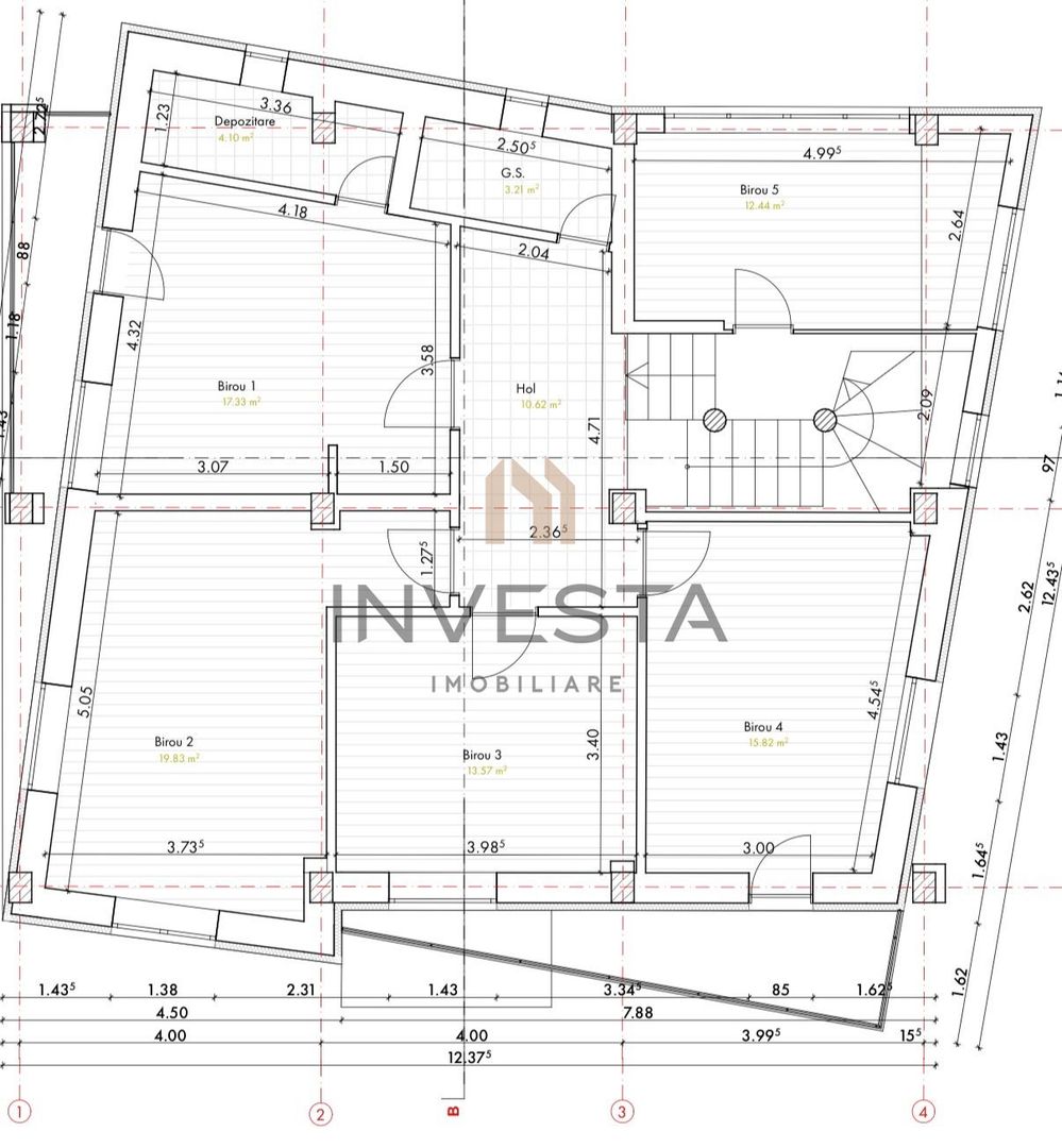 Cladire Individuala 311 mp |  Central | Ideal pentru Birouri, Clinica! - Schiță 4