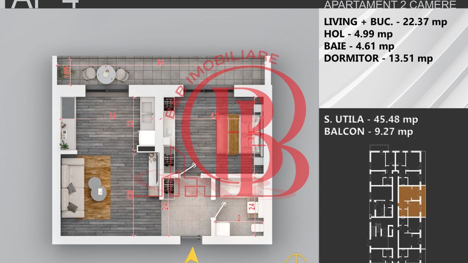 Theodor Pallady Apartament 2 camere Finalizare Rapida - Schiță 2