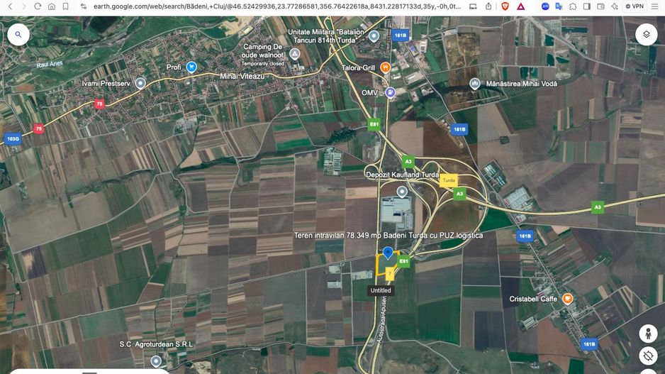 Teren Intravilan Bădeni - Turda 78.349 mp cu acces la Autostrazile A3 si A10 - Poză 6