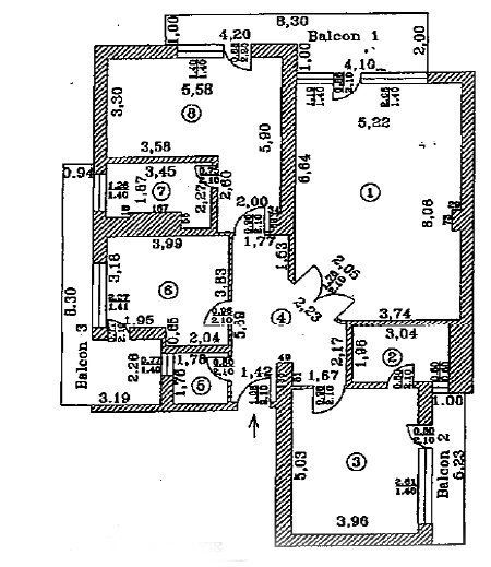 APARTAMENT 3 CAMERE | GRAND RESIDENCE HERASTRAU - Schiță 12