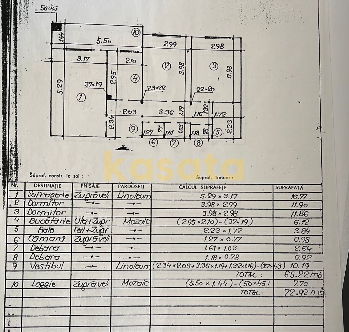 Apartament 3 Camere | Metrou Gorjului | Renovat 2025 | Boiler - Schiță 17