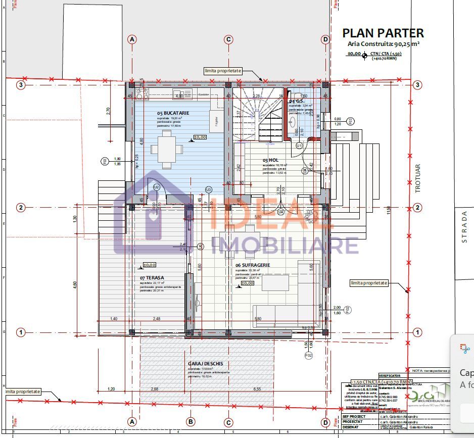Teren intravilan 536 mp cu deschidere de 14 m –Piata Cluj - Poză 4