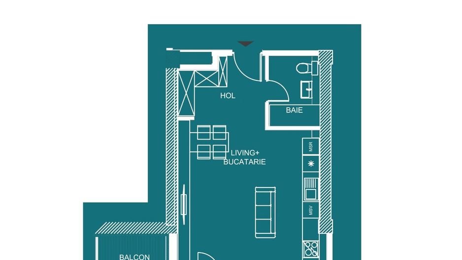 Studio Pipera ultramodern, lux - Poză 7