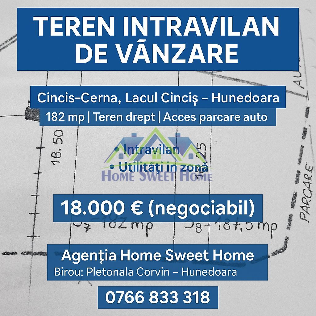 📍 Teren intravilan, Cincis-Cerna – Hunedoara - Poză 1