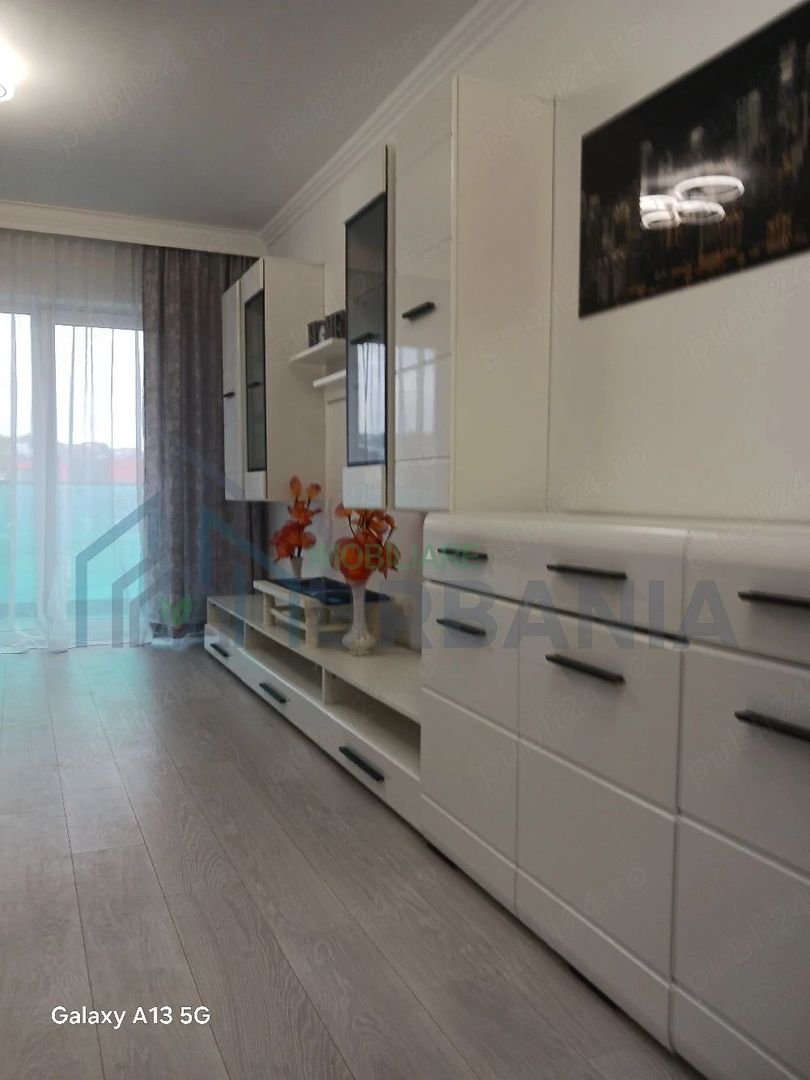 Apartament 1 cameră, 42 mp, zona Bucium Iași (intrare Vișani), lângă Mega Image Excentric Residence, ultra mobilat, electrocasnice incluse, parcare supraterană, 350 euro/lună - Poză 1