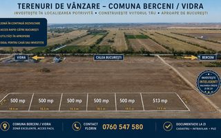 Teren Intravilan 500 mp de Vânzare – Vidra - Poză 1