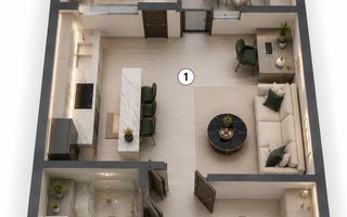 Studio nou în Ivory Residence Pipera | 43,7 mp | Ideal pentru investiție - Poză 4