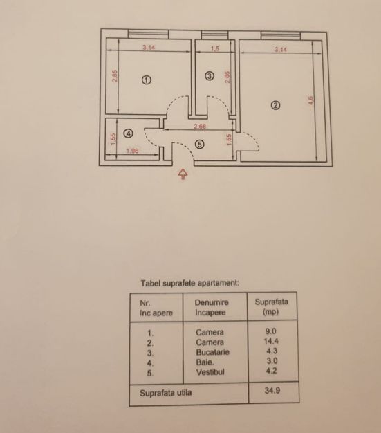 2 camere || DECOMANDAT || DOROBANTI - Schiță 8