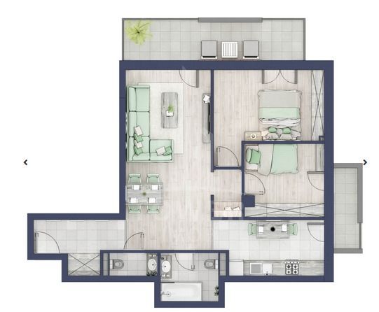 Apartament cu trei dormitoare - Poză 1