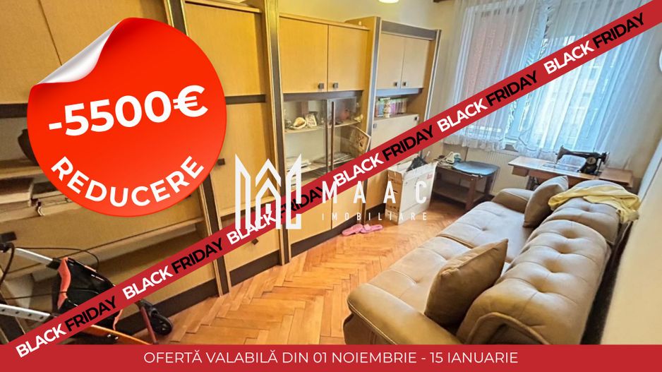 BLACK FRIDAY I Apartament Central I 3 Camere I 56 mp I Balcon I Ideal Investitie - Poză 1