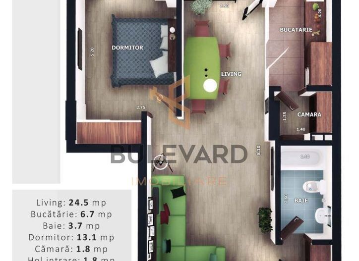 Apartament cu 2 camere+parcare subterana+boxa in zona Vivo! - Poză 3