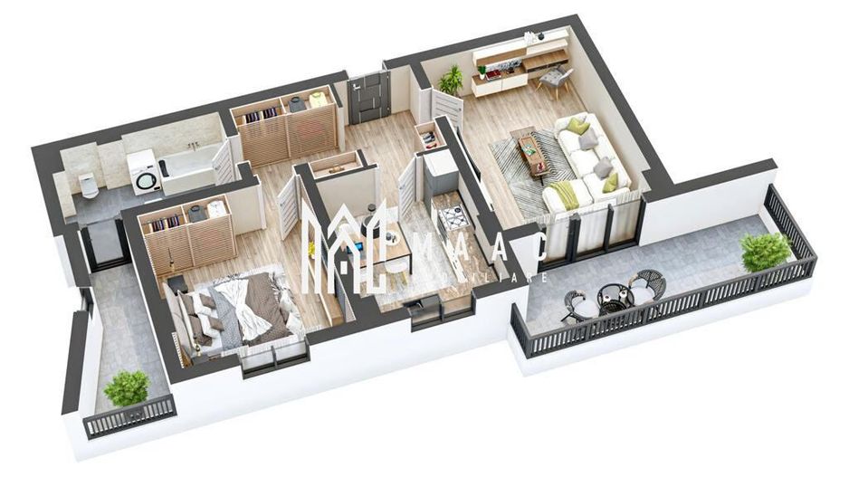 Apartament nou 2 camere I La cheie I 63 + 20 mp I Hipodrom - Poză 7