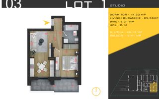 Apartament 2 camere Direct Dezvoltator Metrou Nicolae Teclu - Poză 2