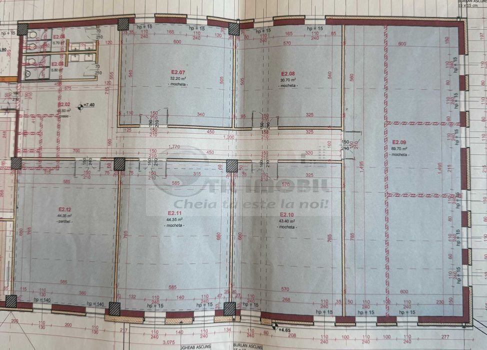 Spațiu modern de birouri în Galata - Disponibil imediat - 284mp - Schiță 8