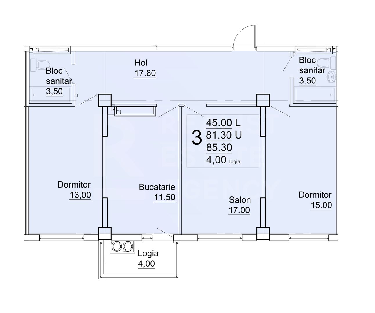Vânzare,apartament. 3 camere, stradela Studenților, Poșta Veche. - Poză 6
