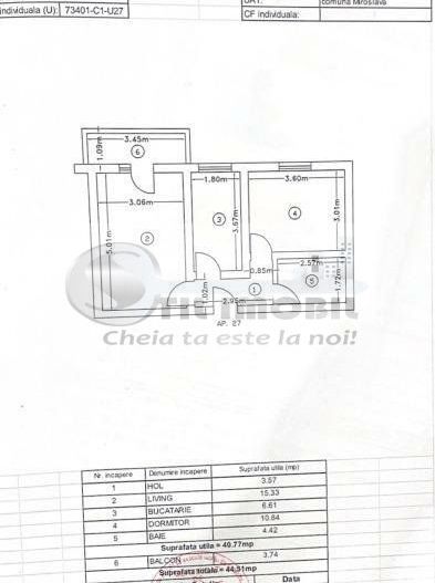 Apartament 2 camere decomandat, mobilat, loc parcare+boxă 90.000 euro - Poză 10