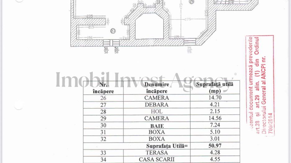 Vilă interbelică restaurată – Dorobanți Capitale 363 mp utili - Schiță 54