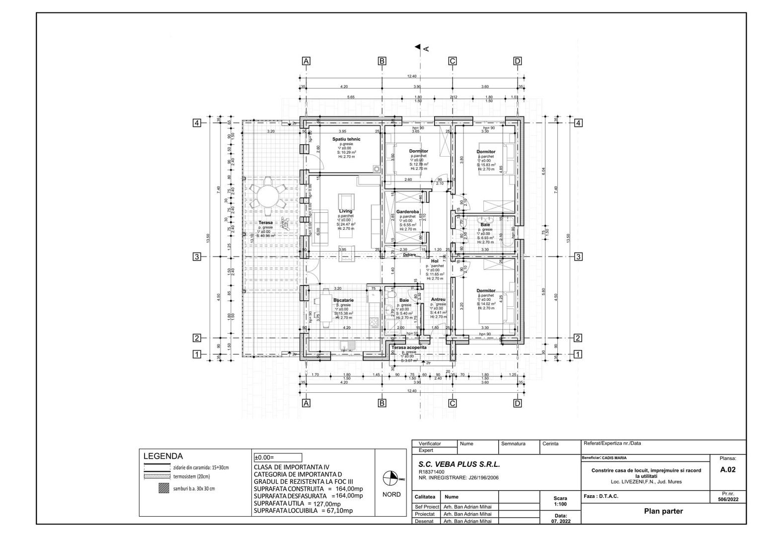 Casa 4 camere,2 băi,127 mp, 618mp teren,  0% comision - Poză 3