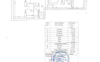 3 camere | Eminescu | Dacia | Ardeleni | Terasa | Toamnei - Schiță 24