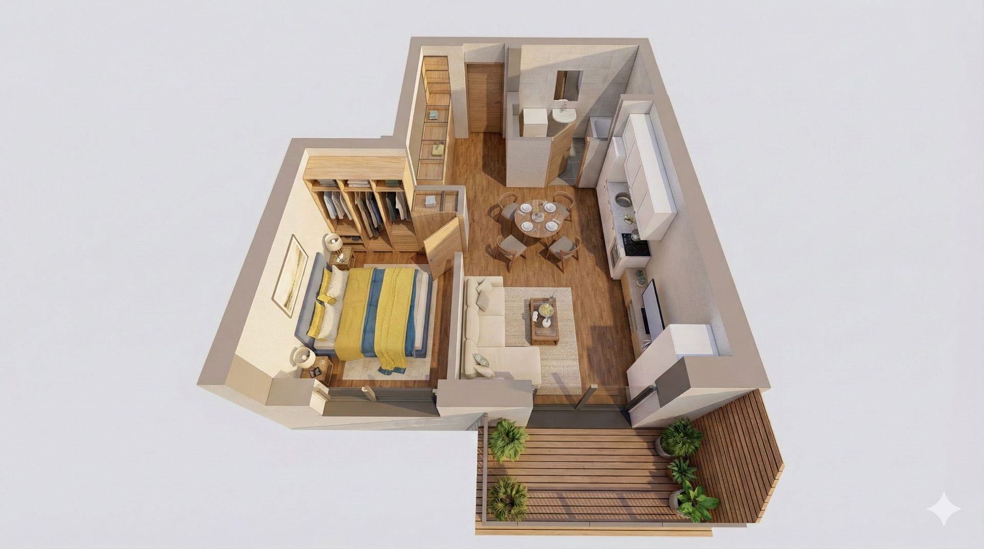 Apartamente noi cu 2 camere în ARED AFI – Cel mai mic preț, comision 0 - Poză 1