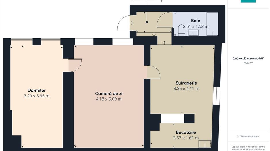 PREȚ REDUS! Apartament cu 2 camere, Ultracentral - Poză 6