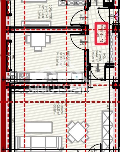 Apartament ,cu 2 camere si balcon, parcare inclusa, COMISION 0 - Schiță 8