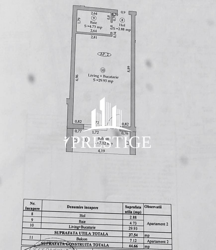 APARTAMENT TIP STUDIO PARTER | VILĂ CU DESIGN MODERN ÎN CRISTIAN SIBIU - Schiță 17