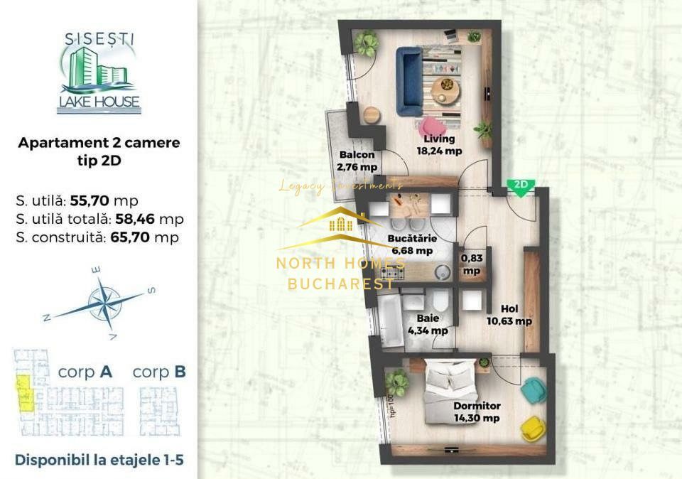 Apartament nou de 2 camere in zona Sisesti - Ocazie unica! - Poză 13