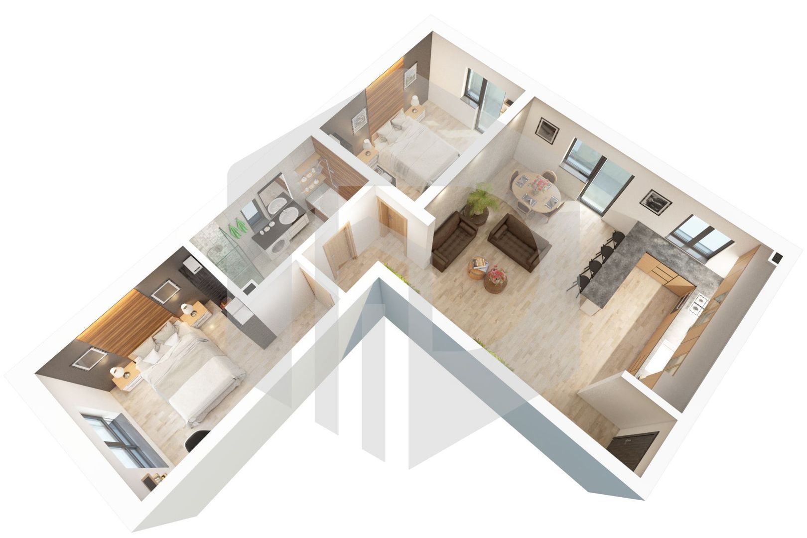 Apartament 3 camere | Etaj 1 | Doamna Stanca | Dezvoltator - Poză 9