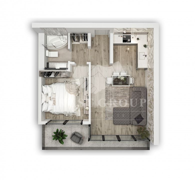 Apartament 2 camere Yacht Kid | Loc de parcare - Poză 9