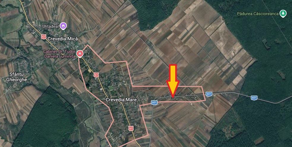 Crevedia Mare, Jud. Giurgiu, teren 5000 mp, deschidere 20 m la DJ 601 - Poză 2