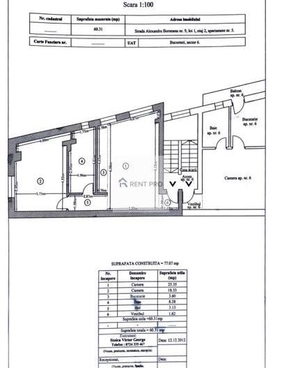 Apartament 2 camere de vânzare | 60 mp | Metrou Grozăvești | - Poză 12