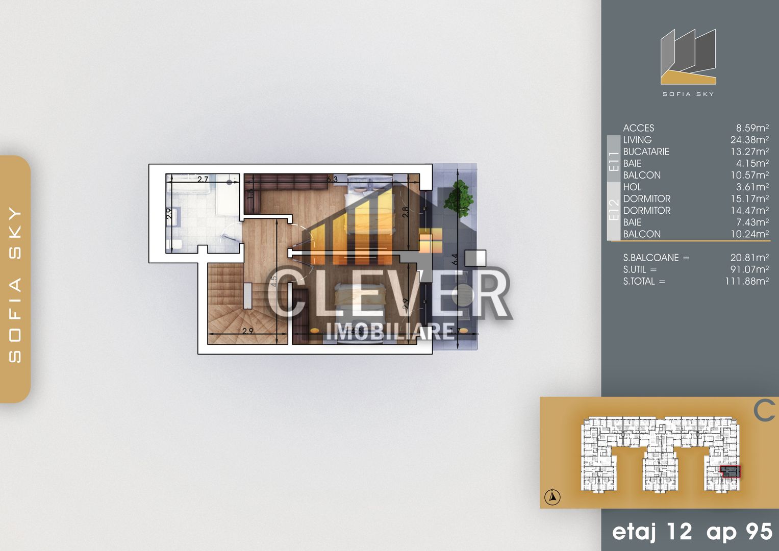 Apartament 3 camere-Duplex-Th. Pallady Sector 3 - Poză 3