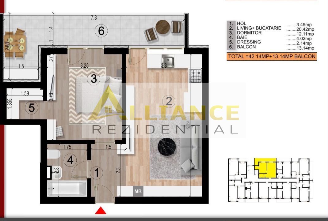 15 MINUTE METROU BERCENI - STUDIO - 102.000eur TVA INCLUS - Poză 9